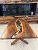 Walnut Resin Live Edge Dining Table - Resin Epoxy Table | Tables by Tinella Collection. Item made of walnut