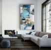 Blue Horizon Painting by Cat Tesla - SOLD | Oil And Acrylic Painting in Paintings by Cat Tesla. Item made of canvas works with contemporary & coastal style