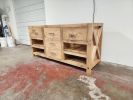 Model 1079 - Custom Double Sink Bathroom Vanity | Countertop in Furniture by Limitless Woodworking. Item made of maple wood compatible with contemporary and country & farmhouse style
