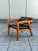 Flitch Lounge Chair | Chairs by Madison Flitch. Item composed of wood and brass in mid century modern or contemporary style