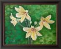 The Royal Lilly | Oil And Acrylic Painting in Paintings by Ostin Art. Item made of canvas works with modern style