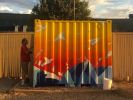 Paper Plane Abstract | Street Murals by Josh Scheuerman | Bike trail 9 Line Bike Park in Salt Lake City. Item composed of synthetic