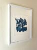 The Road Ahead (FRAMED. Hand-Stained Cyanotype Photograph) | Photography by Christine So. Item composed of wood and paper in country & farmhouse or rustic style