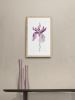 Iris No. 145 : Original Watercolor Painting | Paintings by Elizabeth Becker. Item made of paper works with minimalism & contemporary style