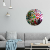 Convex Tiki mirror | Decorative Objects by Frederick Worrell Art and Design. Item composed of glass