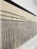 Straight gray lines-Zorke 34-minimalist decor wall art | Macrame Wall Hanging in Wall Hangings by Olivia Fiber Art. Item composed of wood and wool in minimalism or mid century modern style