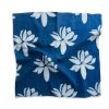 Blue Dinner Napkins | Set of 4 - Lotus | Linens & Bedding by ichcha. Item composed of cotton in boho or art deco style