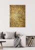 Industrial Chic: Vintage Gold | Oil And Acrylic Painting in Paintings by Alessia Lu. Item composed of canvas in minimalism or contemporary style