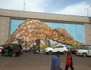 The pangolin | Street Murals by Anat Ronen