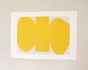 Yellow Form - original handmade silkscreen print | Prints by Emma Lawrenson. Item made of paper