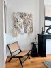 Textile Wall Art Square Fiber Sculpture Neutral Decor - NUMB | Tapestry in Wall Hangings by Anna Baranova Art. Item composed of cotton and fiber in contemporary or modern style