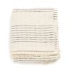 Silica Chalk Off White And Gray Stripes Pattern Soft Handwov | Throw in Linens & Bedding by Studio Variously. Item works with minimalism & contemporary style