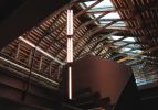 Flask Triple Chandelier | Chandeliers by Edward Linacre. Item composed of copper and glass
