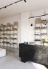 GATE modular shelves system Black Stained | Shelving in Storage by SVITANOK by Artem Zakharchenko. Item composed of wood and steel in boho or minimalism style