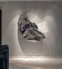 Crescent Steel Wall Sculpture — Nitush Aroosh | Wall Hangings by Nitush Aroosh. Item made of steel works with contemporary & eclectic & maximalism style