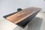 Dining "Greco" Black Walnut Solid Wood 8seats Table | Dining Table in Tables by Holzsch. Item made of oak wood & glass compatible with minimalism and mid century modern style