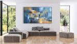 Angels in the Mist - Acrylic Abstract - 36 x 60 or 60x 36 | Oil And Acrylic Painting in Paintings by Strokes by Red - Red (Linda Harrison). Item composed of canvas & synthetic