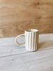 Organic Ceramic Lined Mug in Speckled Cream | Drinkware by Bridget Dorr. Item composed of ceramic