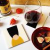 The Cure — Coaster Set of 4 | Tableware by 204 Haus Crafters. Item made of wood works with boho & mid century modern style