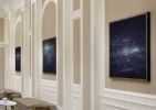 Dubai Tryptich | Oil And Acrylic Painting in Paintings by Dennis Ekstedt | Address Boulevard in Dubai. Item composed of canvas and synthetic