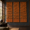 Terracotta Rhythm — Sculptural Fiber Wall Art | Macrame Wall Hanging in Wall Hangings by Sarmal Design. Item composed of cotton and metal in boho or minimalism style