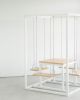 White 4-Seater SwingTable Cedar | Picnic Table in Tables by SwingTables. Item made of wood with steel