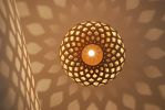 Bamboo Light Hexagonal Beehive 50 | Pendants by ADAMLAMP. Item made of bamboo works with modern style