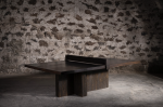 Dark Pine Convertible Ping Pong / Dining Table | Tables by NO AGE FURNITURE STUDIO. Item made of wood works with contemporary style