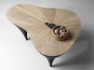 Contemporary coffee table, exclusive interior accent | Tables by Donatas Žukauskas. Item made of oak wood with concrete works with minimalism & contemporary style