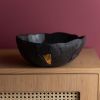 Vida Grande Fruit Bowl, Black | Serving Bowl in Serveware by Boya Porcelain. Item made of ceramic