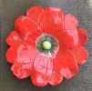 California Poppy 20” | Sculptures by Amy Meya. Item made of ceramic with glass