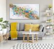 Flow In | Oil And Acrylic Painting in Paintings by Shirly Maimom Art. Item composed of canvas in contemporary or art deco style