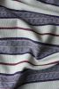 Aura Handwoven Stripe Fabric (Navy/Burg) | Curtain in Curtains & Drapes by Routes Interiors. Item composed of cotton compatible with boho and contemporary style