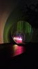 Onnda Flame Concentric M candleholder-Fuchsia | Candle Holder in Decorative Objects by Catrinel Săbăciag. Item composed of marble & glass compatible with minimalism and contemporary style