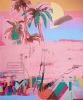 Palm Trees [Transformations] | Oil And Acrylic Painting in Paintings by Glib Franko. Item made of canvas works with contemporary & modern style