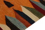 1980s Vintage Sofreh Kilim rug in Orange with Colorful | Area Rug in Rugs by Rug and Kilim