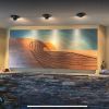 "Sunset Peak" | Wall Sculpture in Wall Hangings by Shaun Thomas. Item made of wood works with minimalism & contemporary style