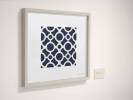 Framed Poster - Art Print 4x4 Círculos - Azul | Prints by Alzuleycha. Item composed of paper