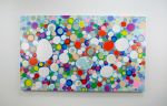 Fizzy Fizzy | Oil And Acrylic Painting in Paintings by Claire Desjardins. Item composed of canvas