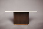 Marble Dining Table. Dining Table. Dining Room Table. Round | Tables by HamamDecor LLC. Item composed of wood & marble compatible with minimalism and contemporary style