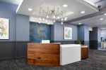 Centerline Apartments Reception Desk | Tables by Todd McCollister | Centerline Apartments in Omaha. Item composed of wood