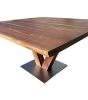 The Cartier | Hardwood Dining Table | Tables by TRH Furniture. Item composed of walnut & steel