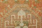 Vintage Turkish Rug in Pink and Cream with Floral Medallions | Area Rug in Rugs by Rug and Kilim