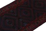 Rug & Kilim's Baluch Tribal Rug in Blue with Red Geometric | Area Rug in Rugs by Rug and Kilim