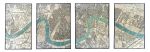 New Orleans Ceramic Tablets | Wall Sculpture in Wall Hangings by Gregor Turk | Crowne Plaza New Orleans French Quarter in New Orleans. Item composed of ceramic