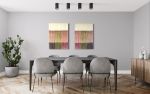 GELATI - Set of 2 Pastel Dyed Wall Tapestries | Macrame Wall Hanging in Wall Hangings by Wallflowers Hanging Art. Item made of oak wood & wool compatible with boho and contemporary style