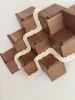 Cubic 002 | Sculptures by Ana Salazar Atelier. Item made of walnut with cotton works with minimalism & contemporary style