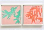 Sunrise Bay Laurel (Acrylic painting FRAMED to 13 x 13") | Oil And Acrylic Painting in Paintings by Christine So. Item composed of birch wood compatible with contemporary and country & farmhouse style