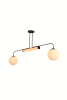 Tona Pendant Milk Glass Chandelier - Curved | Pendants by Atrix Lighting | Los Angeles in Los Angeles. Item made of glass