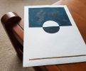Prussian Blue - Fig. D | Oil And Acrylic Painting in Paintings by Chrysa Koukoura. Item composed of paper and synthetic